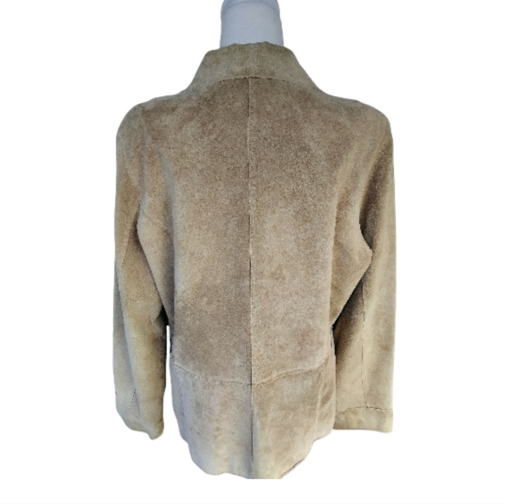 Brandon Thomas Leather Button Front Shacket Pocke… - image 5